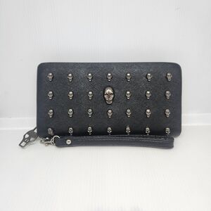 Thomas Wylde Black Skull Studded Clutch